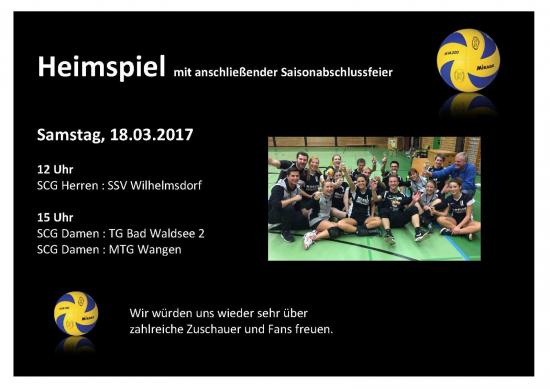 Heimspiel 18.03.2017