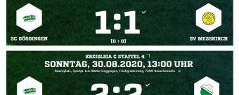 Fußball aktuell - Ergebnisse und Spielbericht vom 30.08.2020