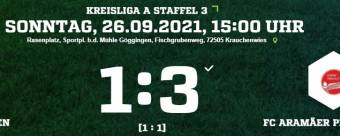Fußball aktuell - Ergebnisse und Spielbericht vom 26.09.2021