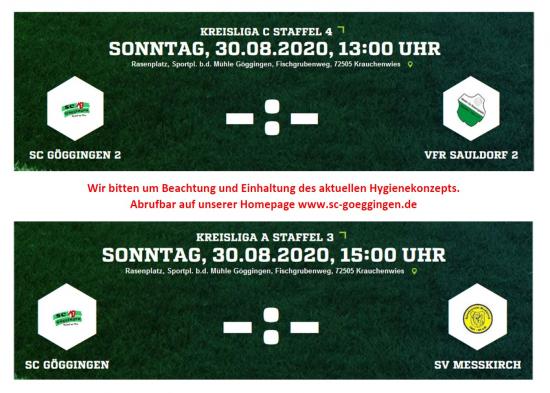 Spieltag 30.08.2020